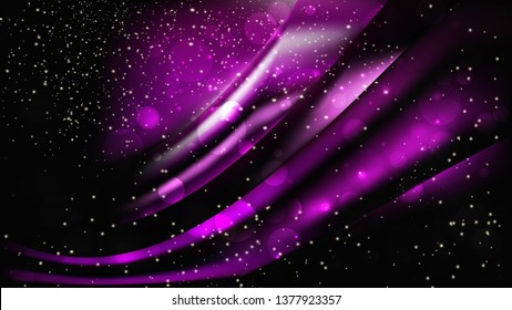 Abstract Cool Purple Defocused Lights Background Image