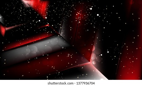 Abstract Cool Red Blurred Bokeh Background