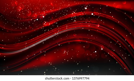 Abstract Cool Red Bokeh Background Vector