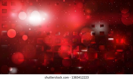 Abstract Cool Red Bokeh Background Design