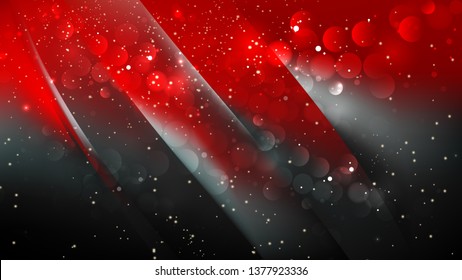 Abstract Cool Red Bokeh Lights Background