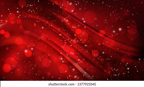 Abstract Cool Red Defocused Background Design