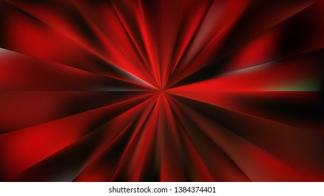 Abstract Cool Red Sunburst Background Vector Illustration