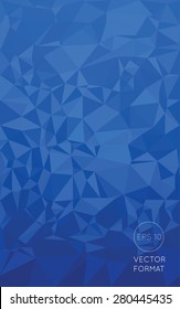 Abstract cool tone triangular low poly style vector background,Vector illustration