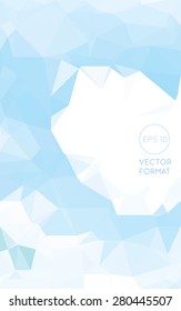 Abstract cool tone triangular low poly style vector background,Vector illustration