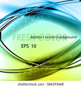 Abstract cool vector background. Shine fresh frame with contrast filament