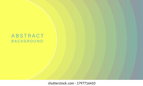 Resumen fondo fresco y cálido de color, color pastel relajante, color amarillo y azul con ilustración de vector de línea de curva para diseño gráfico, fondo, sitio web o banner