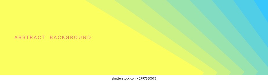 Abstract cool and warm color background, relaxing pastel color, yellow and blue color with straight line vector illustration for graphic design, background, website or banner