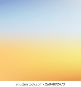 abstract cool yellow blue gradient texture, elegant pastel gradient sky banner template. Aesthetic blurred soft dreamy background for flyer design 