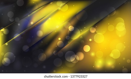 Abstract Cool Yellow Bokeh Background Image