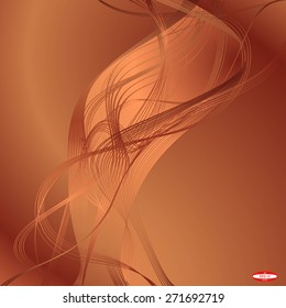 abstract copper floral pattern ginger texture background. vector illustration