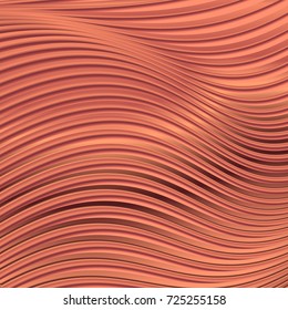 Abstract copper glossy texture. Glitter geometric vector background. Bronze metal trendy modern and stylish minimal design for poster, cover, card, brochure, banner. Cool pattern.