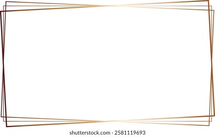 abstract copper gradient rectangle line design suitable for background.