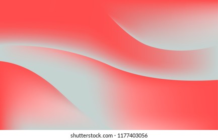 Abstract coral color soft gradient waves background