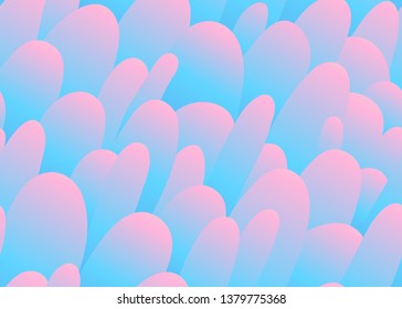 Abstract coral / marine invertebrates shape seamless pattern in pastel color, beach / mellow vibes background