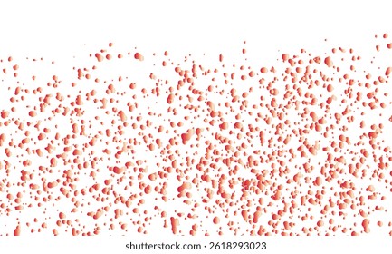 Cadre éclaboussures de corail Abstrait sur espace blanc