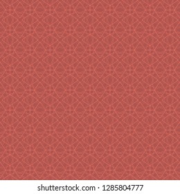 Abstract coral web coral color on a dark coral background. Seamless pattern