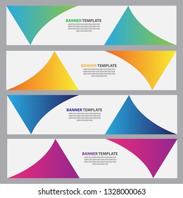 abstract corner banner template