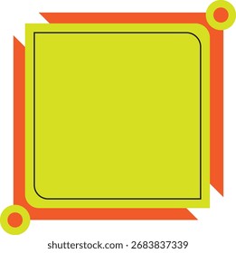 Abstract Corner Frame with Rounded Edges" or "Colorful Decorative Border."	