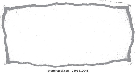 Abstract Corner Shape in Grey on White Background Minimal Design