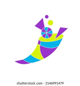 Abstract cornucopia metaphor of stocks, lottery winnings wealth of choice