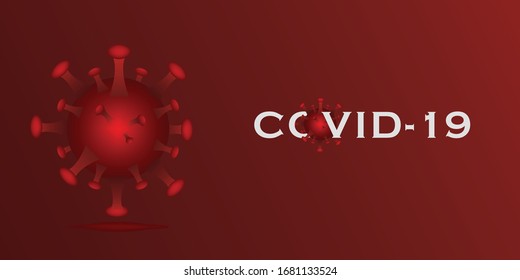 abstract corona virus background illustration with unique icon virus 3d vector