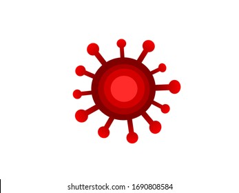 Abstract corona virus COVID-19 vector illustration design isolated on white background.