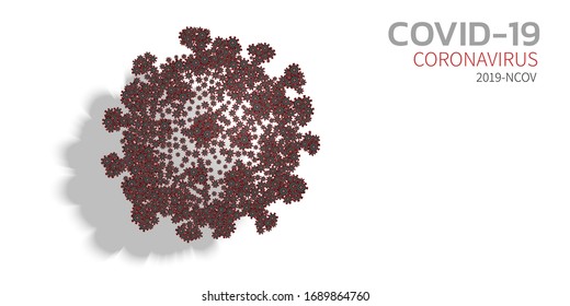 Abstract Coronavirus concept. Vector illustration.