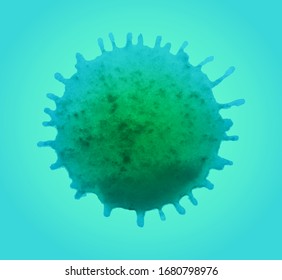 Abstract coronavirus template.Vector coronavirus concept.
