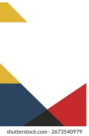 Abstrakter Unternehmenshintergrund mit Farbkombination und Dreiecksform, Vektorgrafik