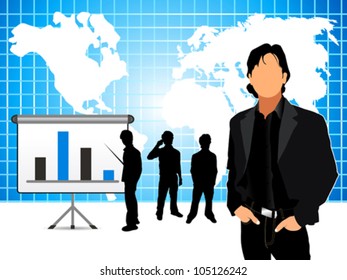 abstract corporate background vector illustration
