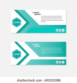 Abstract corporate banner background. advertising banner template. vector illustration.