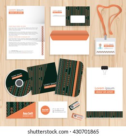 Abstract Corporate brand Business identity design Template Layout. Vector company style layout.