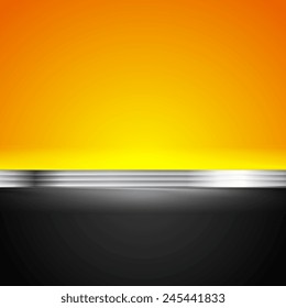 Abstract corporate bright background with metallic stripe. Vector design
