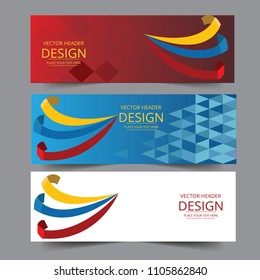 Abstract corporate business banner web template, horizontal advertising business banner layout template flat design set , clean geometric abstract cover header background template for website design, 