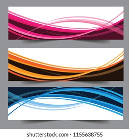 Abstract corporate business banner web template, horizontal advertising business banner layout template flat design set , clean geometric abstract cover header background template for website design.