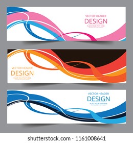 Abstract corporate business banner web template, horizontal advertising business banner layout template flat design set , clean geometric abstract cover header background template for website design.