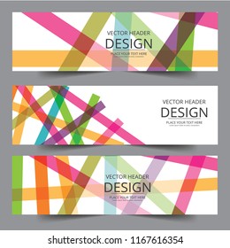 Abstract corporate business banner web template, horizontal advertising business banner layout template flat design set , clean geometric abstract cover header background template for website design.