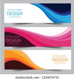 Abstract corporate business banner web template, horizontal advertising business banner layout template flat design set , clean geometric abstract cover header background template for website design.