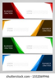Abstract corporate business banner web template, vector illustration
