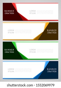 Abstract corporate business banner web template, vector illustration