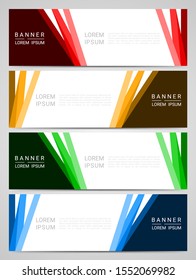 Abstract corporate business banner web template, vector illustration