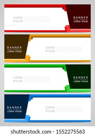 Abstract corporate business banner web template, vector illustration