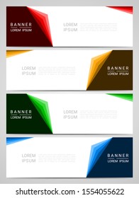 Abstract corporate business banner web template, vector illustration