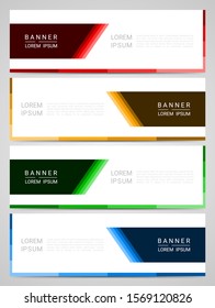 Abstract corporate business banner web template, vector illustration