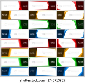 Abstract corporate business banner web template, vector illustration