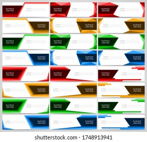 Abstract corporate business banner web template, vector illustration