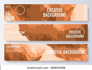 Abstract corporate business banner web template, horizontal advertising. Abstract header colors shape vector design.