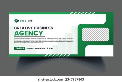 Abstract corporate business digital agency for social media Facebook cover banner template