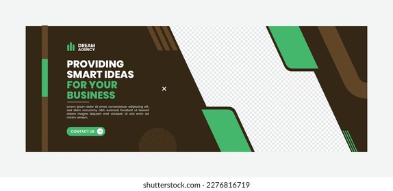 Abstract corporate business digital marketing agency social media cover banner and web banner template
